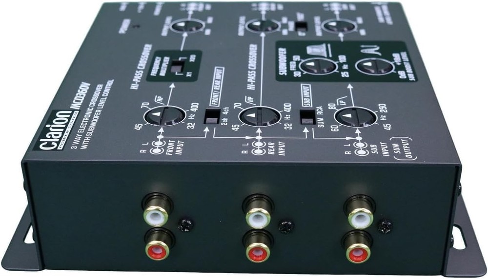 Clarion Mobile Electronics Mcd360 3 Way 6 Channel Crossover