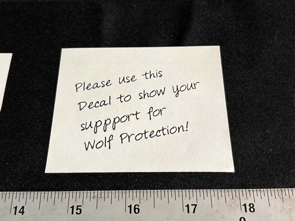 Yellowstone Wolf Defender Sticker