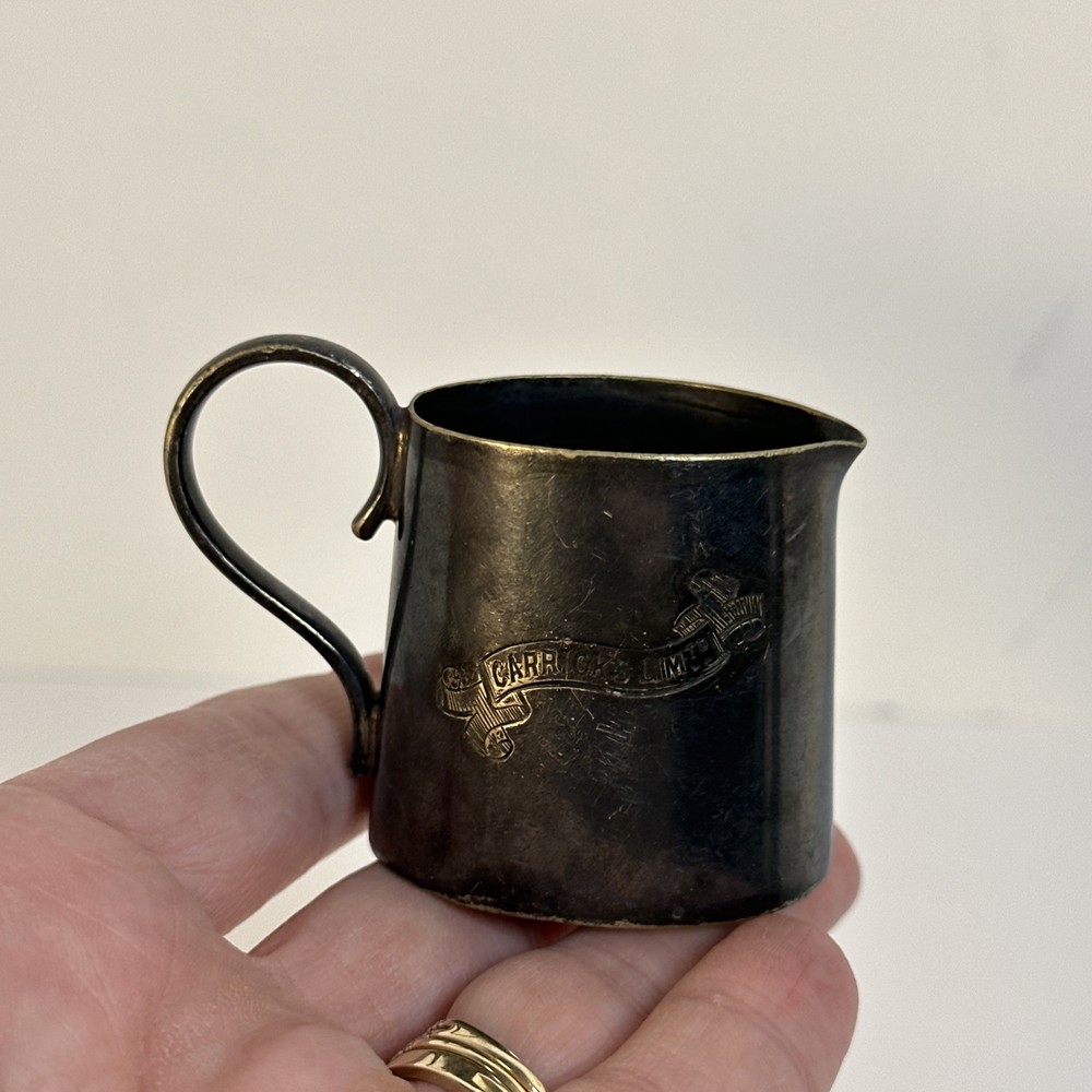 Tiny Silver Plate Pitcher Walker & Hall Sheffield England Carrick's Limtd