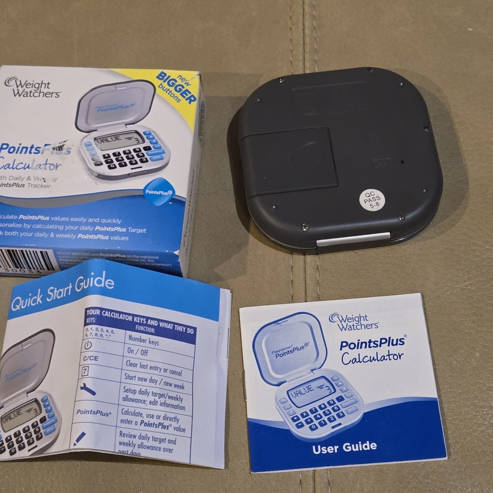 Weight Watchers Points Plus Calculator w/Daily, Weekly PointsPlus Tracker NAC 5A