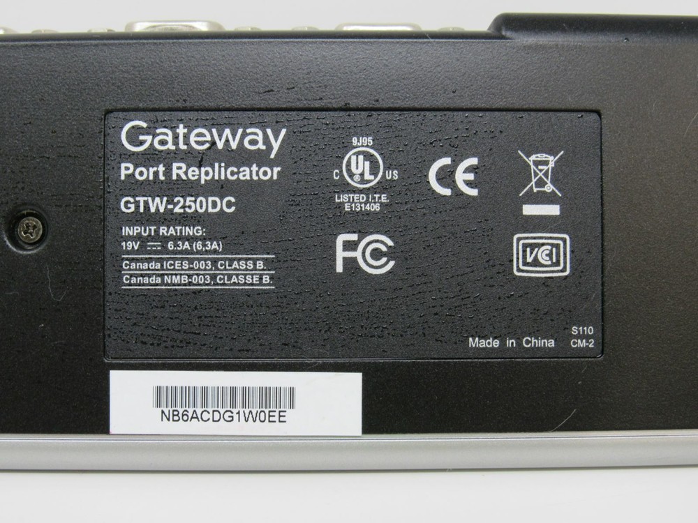 Gateway Docking station Port Replicator GTW-250DC