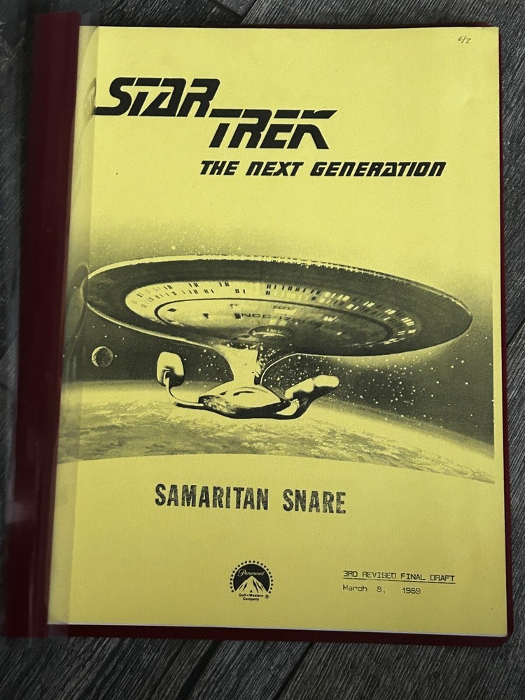 STAR TREK Script The Next Generation Samaritan Snare 3rd Revised Final Draft