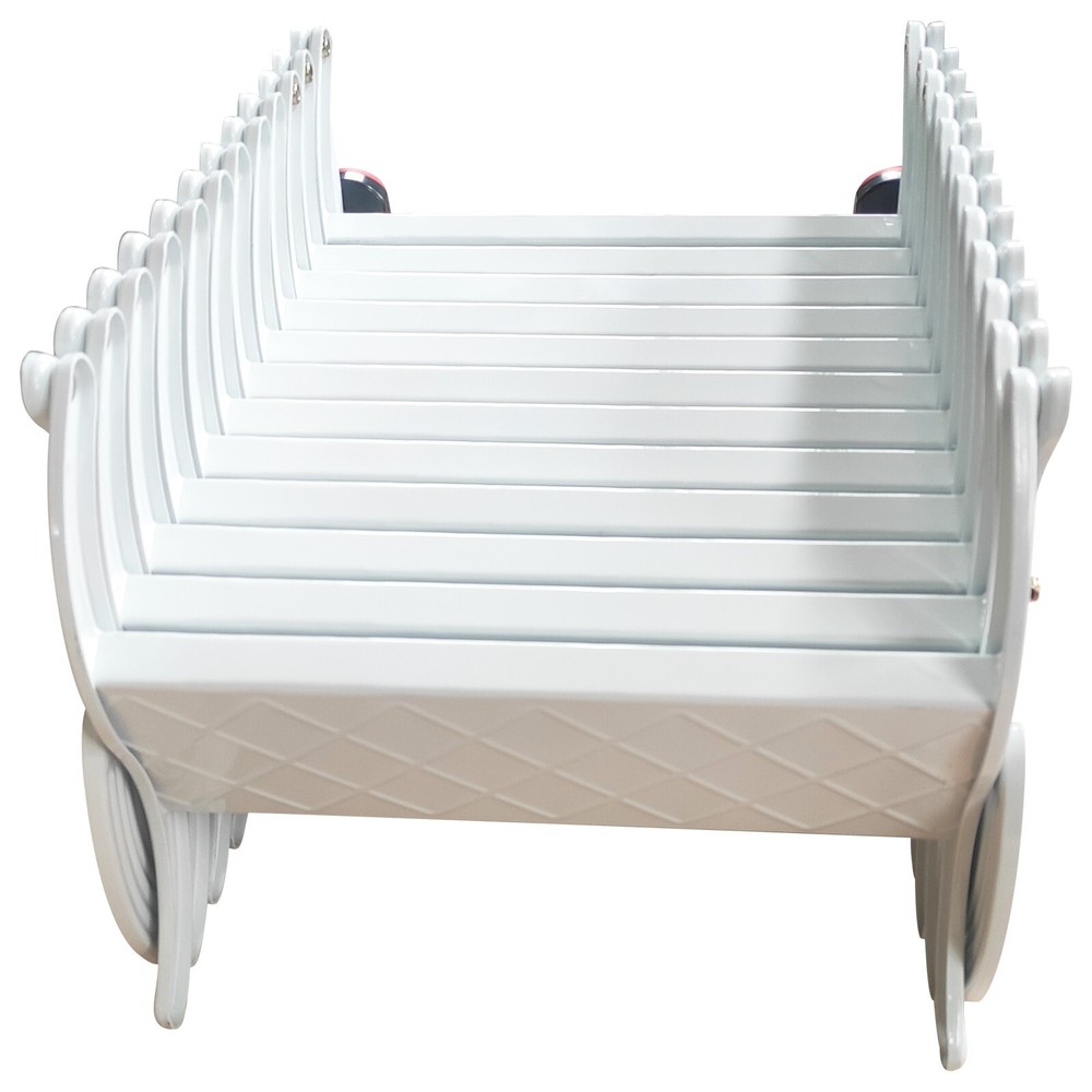 Attic Ceiling Ladder 10ft White Ceiling Mounted Pull Down Stairs 27.56''x39.37''