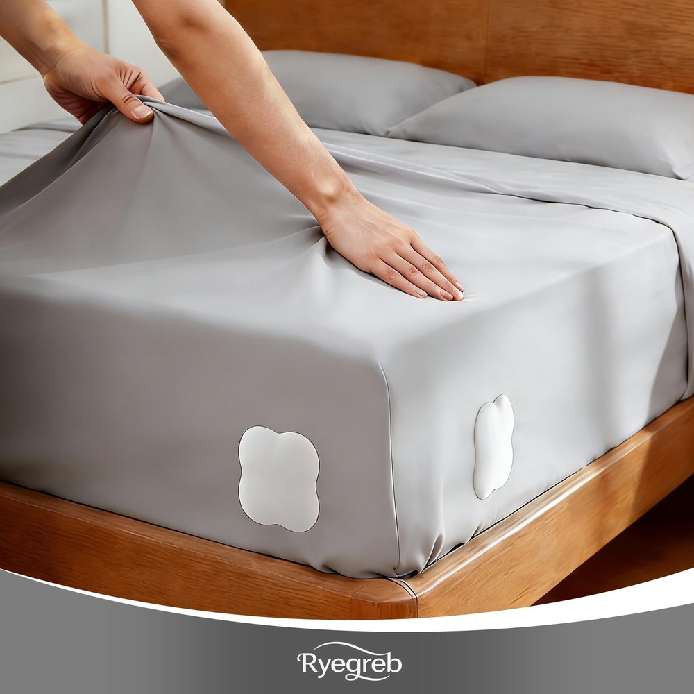 Sheet Holders Bed Sheet Grippers Fitted Sheet Holder for Corners Keep Sheets...