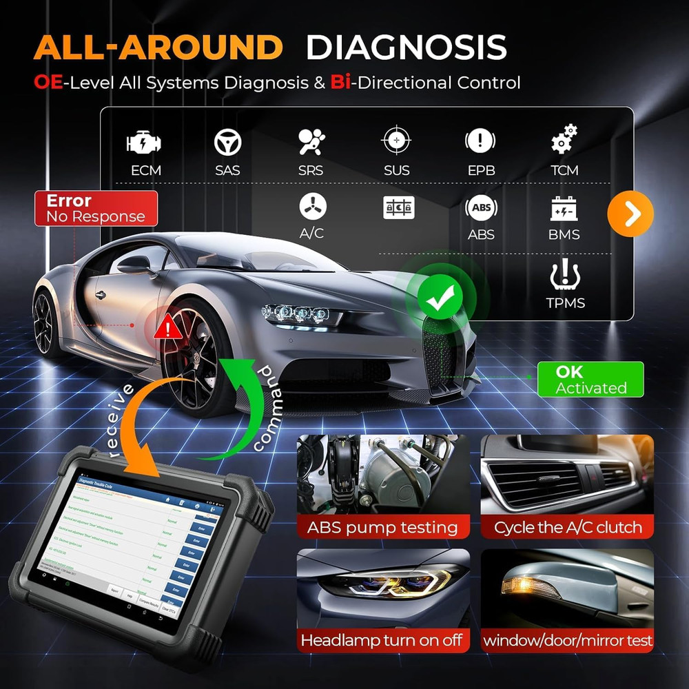 2026 LAUNCH X431 IMMO PLUS Car Key Programming Diagnostic Tool ECU Coding Clone