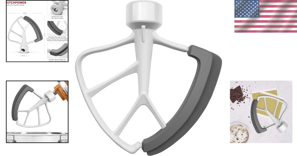 New 4.5-5 Quart Flex Edge Beater for KitchenAid White