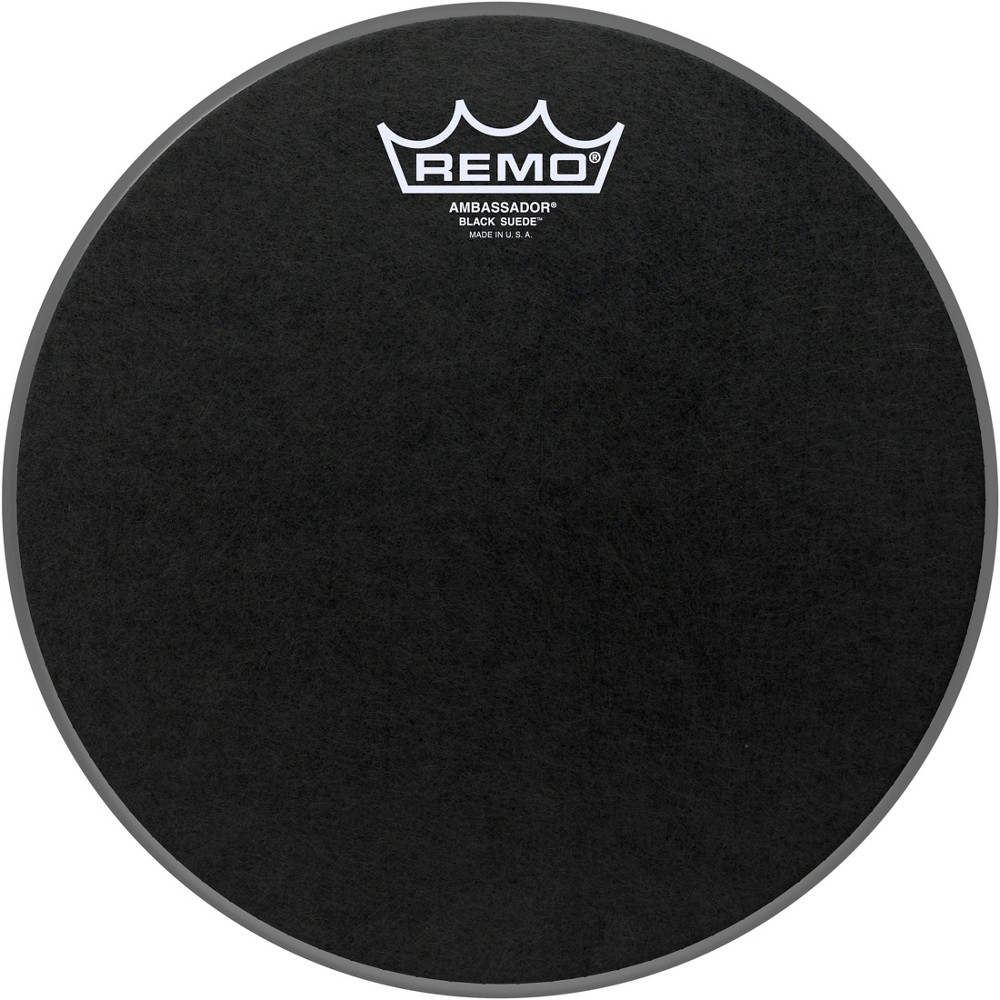 Remo Black Suede Ambassador Batter Drumhead 10 in.