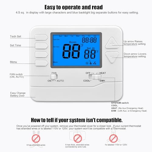 Non-Programmable Heat Pump Non-Programmable Heat Pump Thermostat(2H/1C)