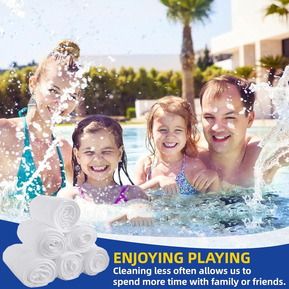 30 Pack Pool Skimmer Socks Reusable Filter Net Inground & Above Ground Pool