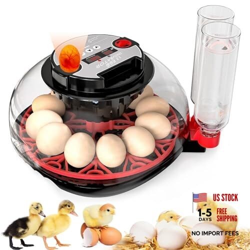 Incubator with Automatic Egg Turning and Humidity Control, Incubators for Black