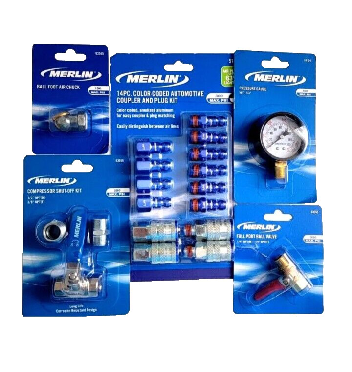 Combo Merlin #5 Valve, gauge,fitting ,coupler