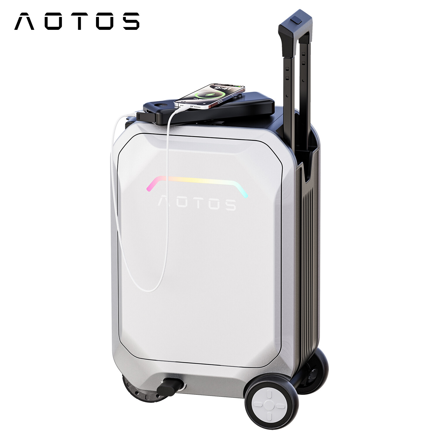 Smart Rideable Suitcase 31L 20 Inch Electric Luggage Scooter Lightweight + APP