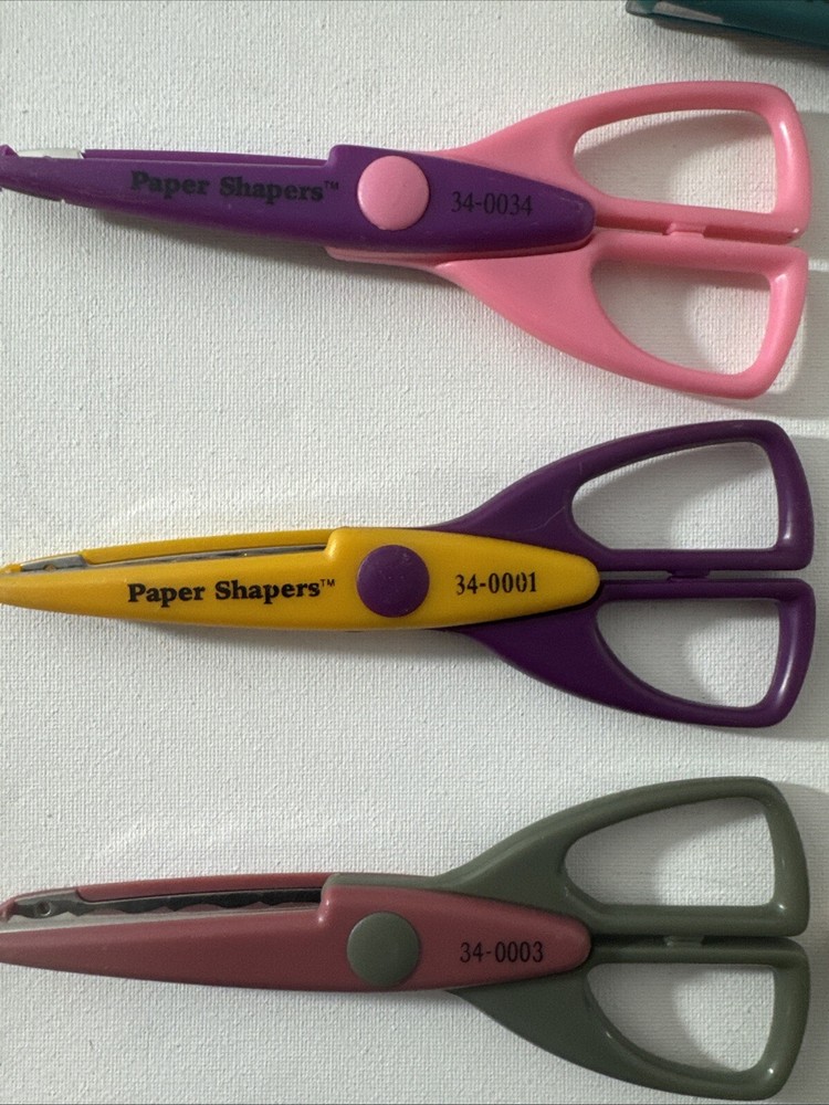 13 PROVO CRAFT PAPER SHAPERS DECOR SCISSORS NUMBERED