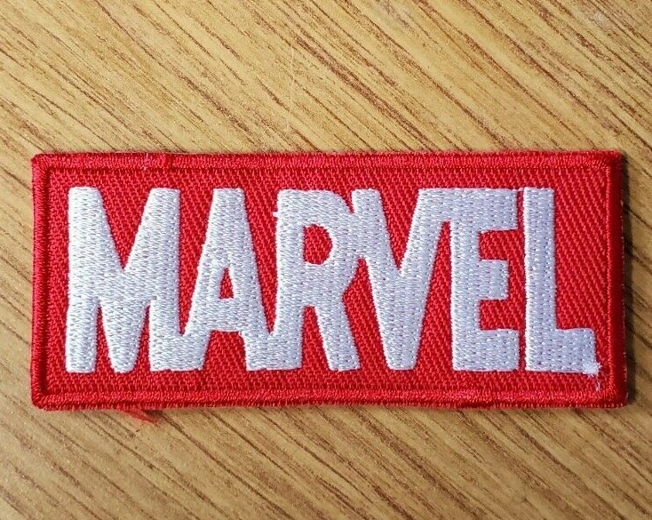 Marvel Red Logo Patch 3 inches wide