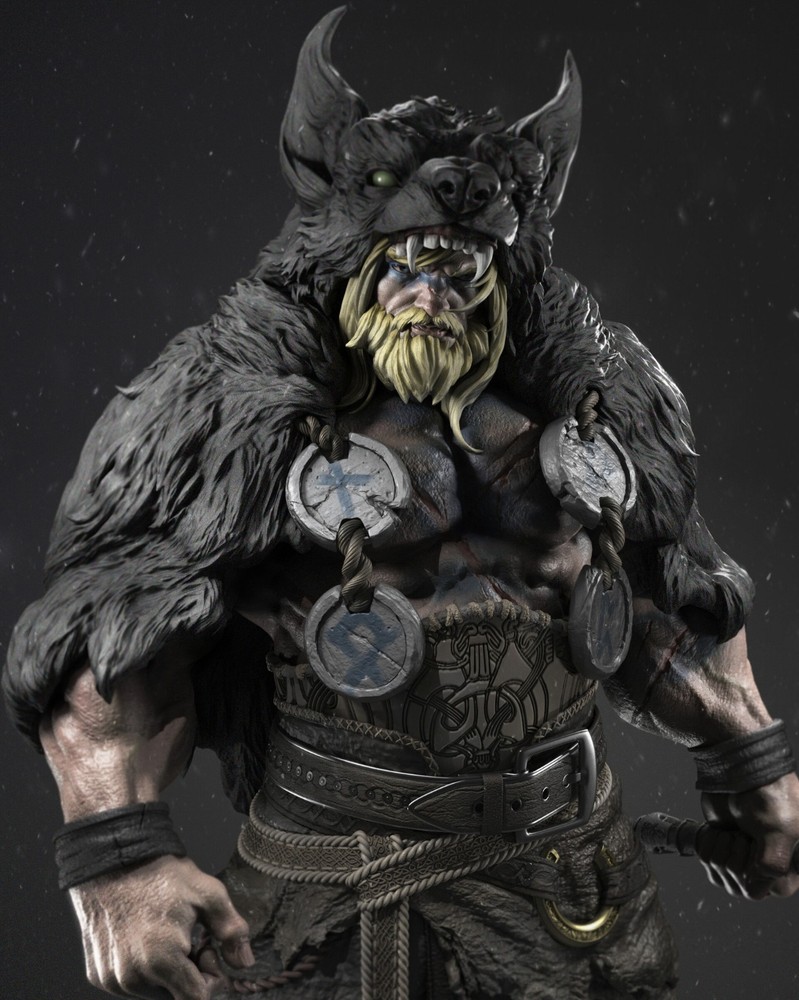 Barbarian Thor by CA3D | Diorama | D&D | DnD | Print on Demand