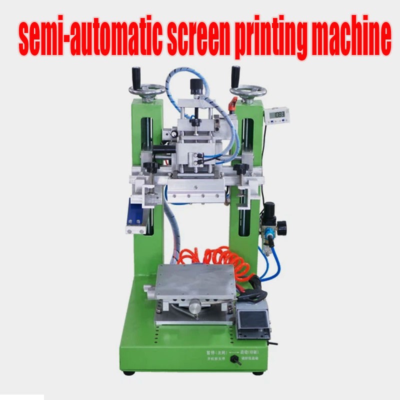 Small Size Semi-Automatic Desktop Flatbed Screen Printer for Paper Card Cloths