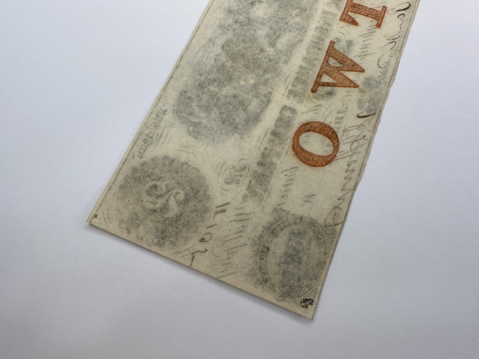 1853 $2 Adrian Insurance Company Michigan Obsolete Bank Note Two Dollars Bill MI