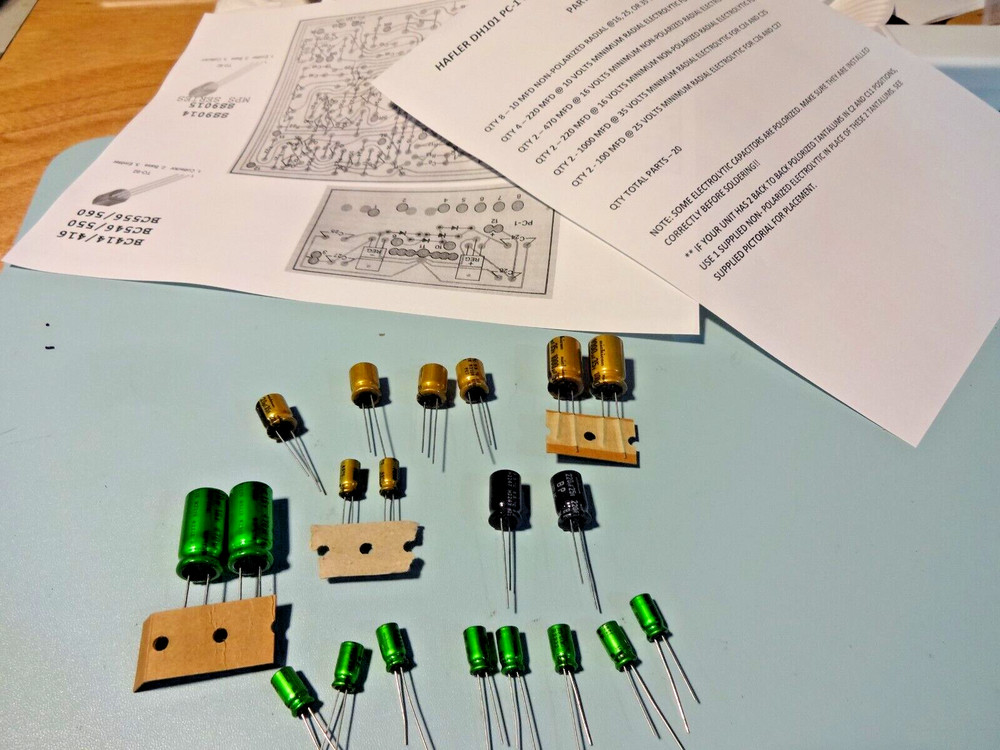 HAFLER DH-101 PC-1 PC-4 ELECTROLYTIC CAPACITOR KIT