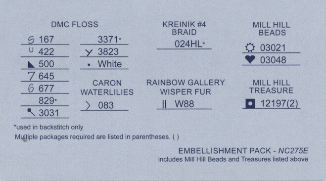 Cross Stitch Chart / Pattern ~ Nora Corbett Winter Owl #NC275