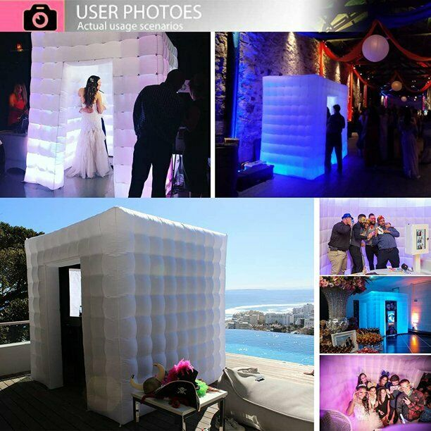 Inflatable Photo Booth -Large 8.2 x 8.2ft - Portable Booth with 2 Doors