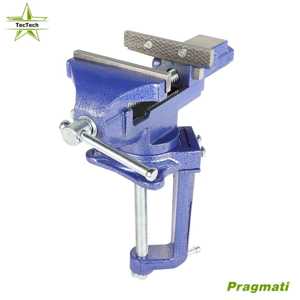 3.3" Multi-Functional Portable 360° Swivel Base 2-In-1 Bench Vise For Workbench