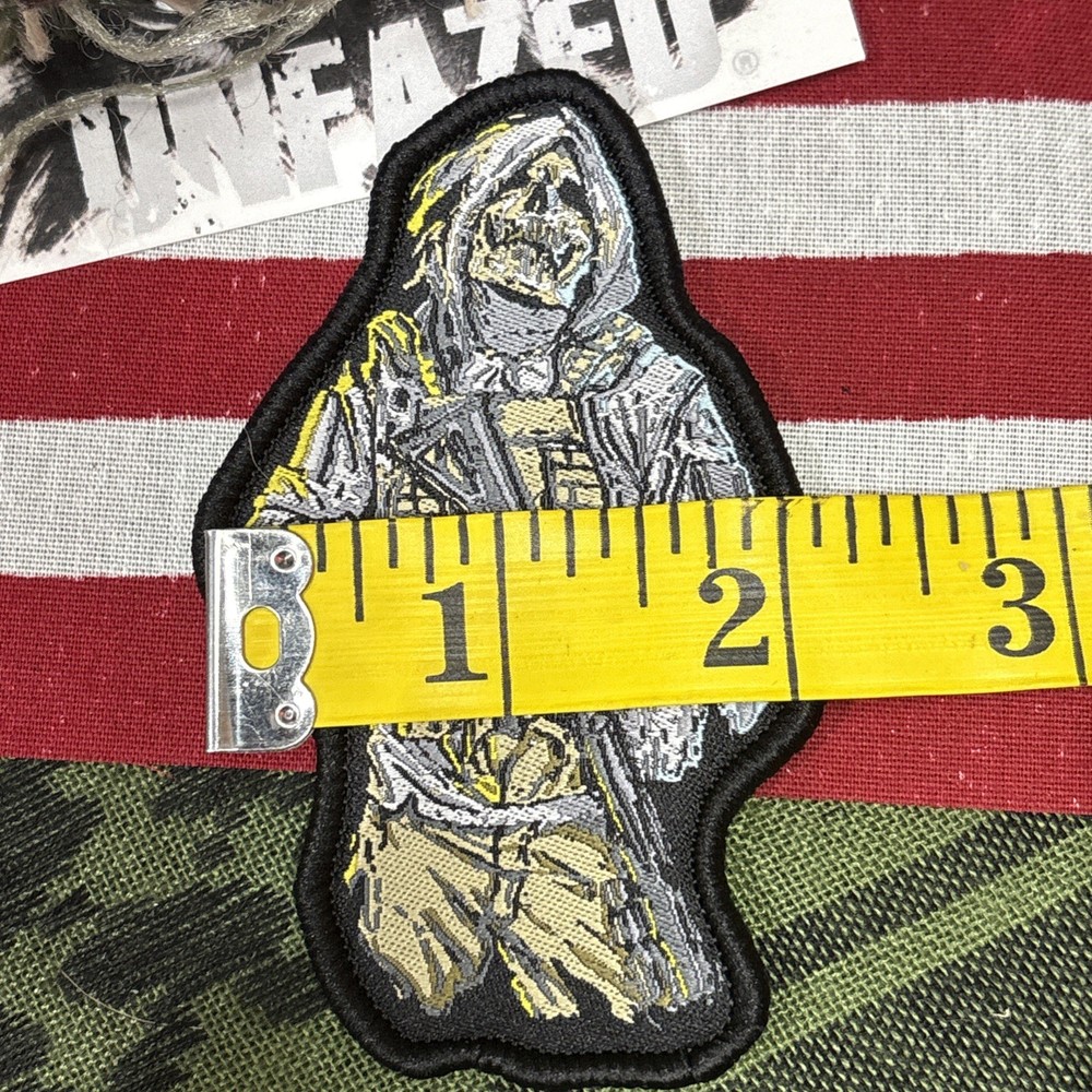 Reaper Tactical Hook And Loop Patch High Quality Graphic ~2x3.5