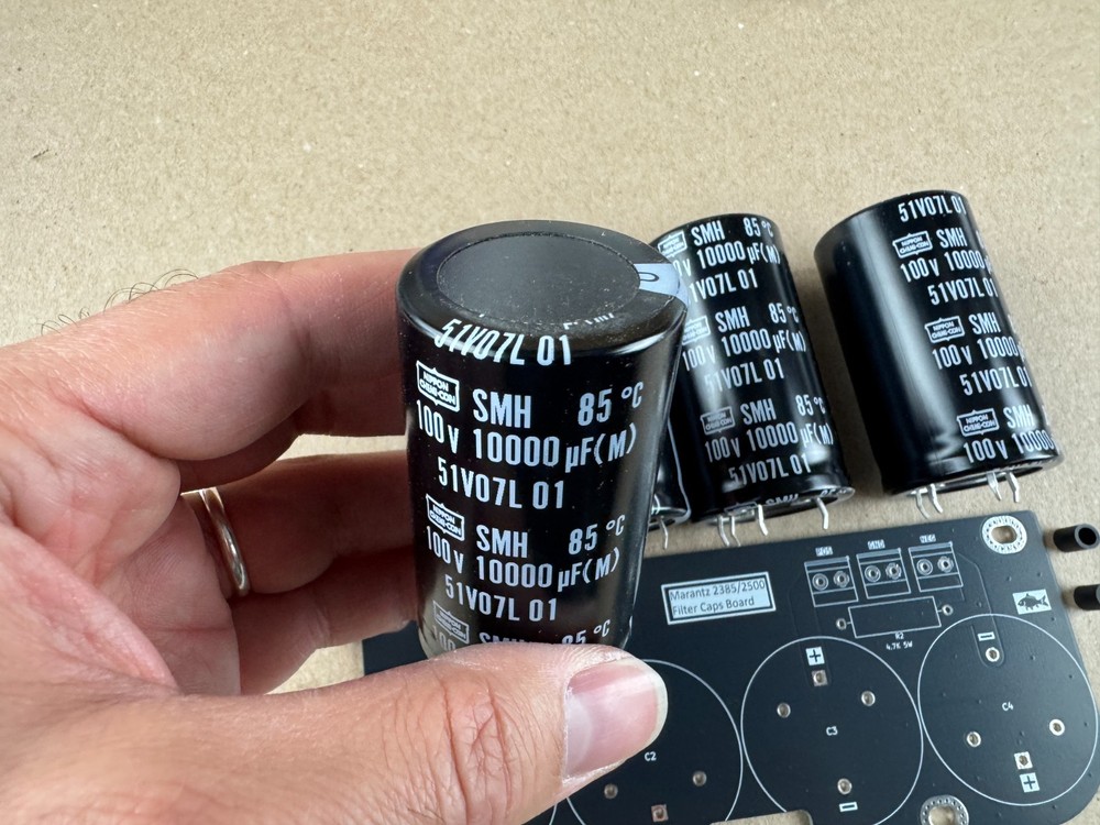 Marantz 2385 2500 Dual Capacitor Replacement Boards COMPLETE w/ caps
