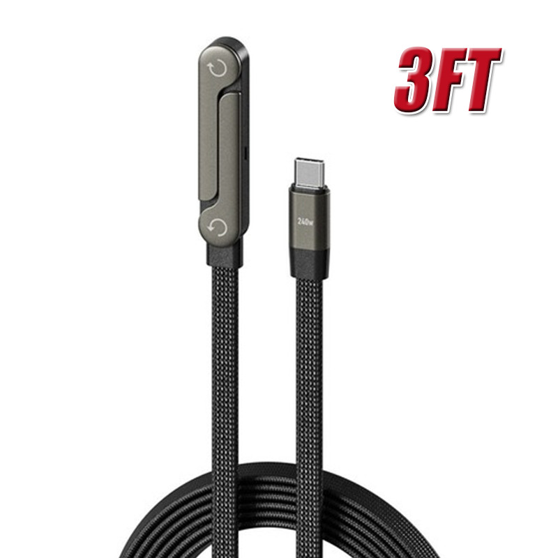 2in1 Invisible Holder Charger Cable–240W Fast Charging Cord with Phone Stand lot