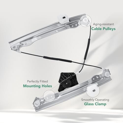 Power Window Regulator Without Motor Compatible with Dodge Front Driver Side