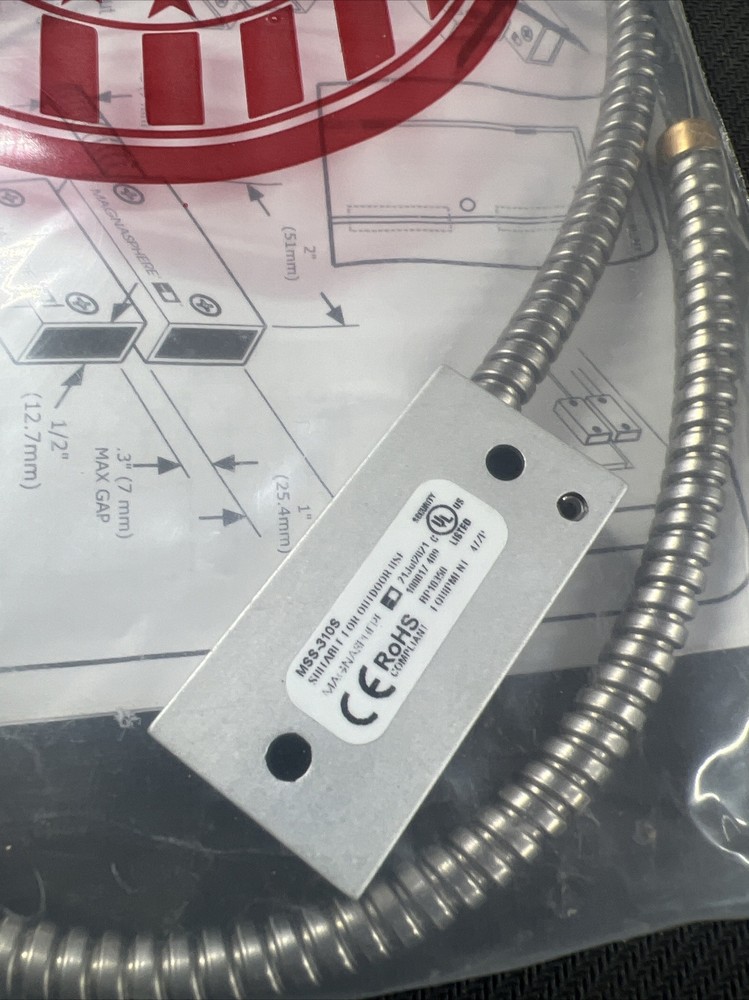 Magnasphere MSS-310S-Go Surface Mount Multi-Switch Contact with Armored Cable