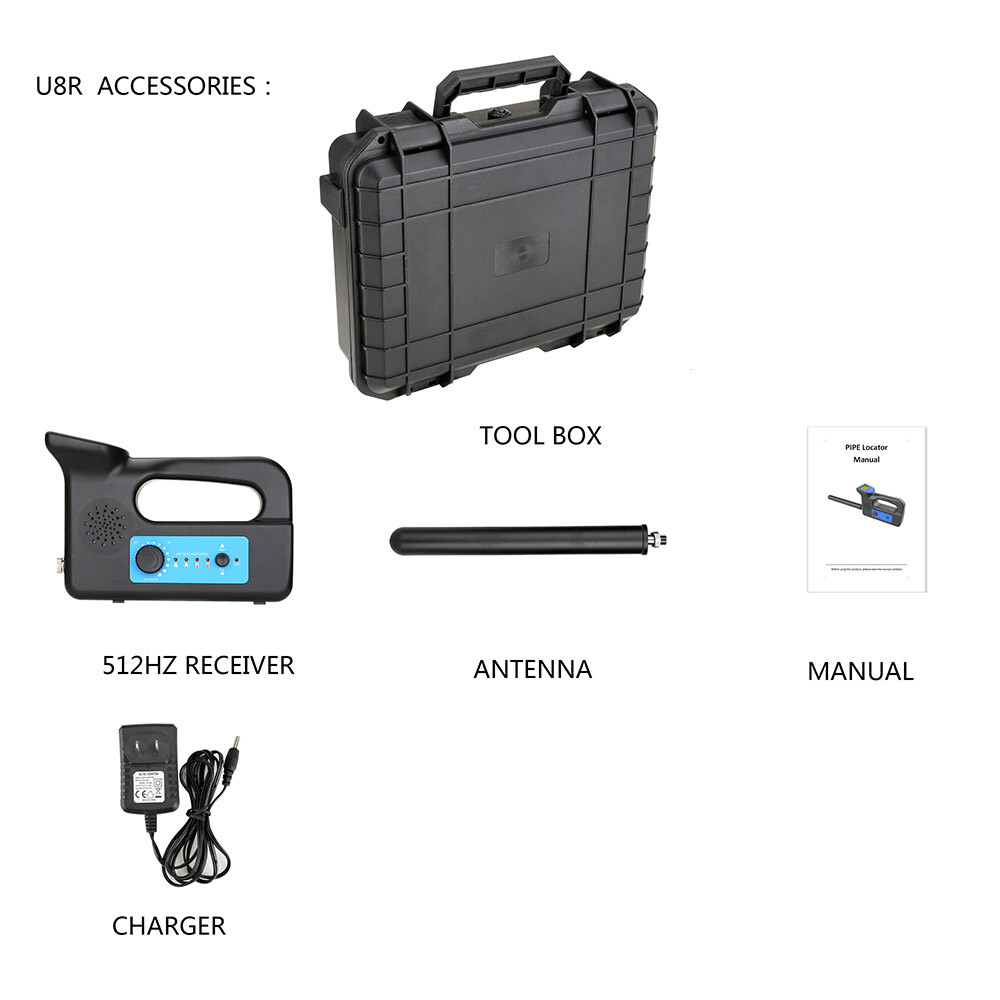 Locator 512Hz Underground Pipe Locator Underground Cable Location Device