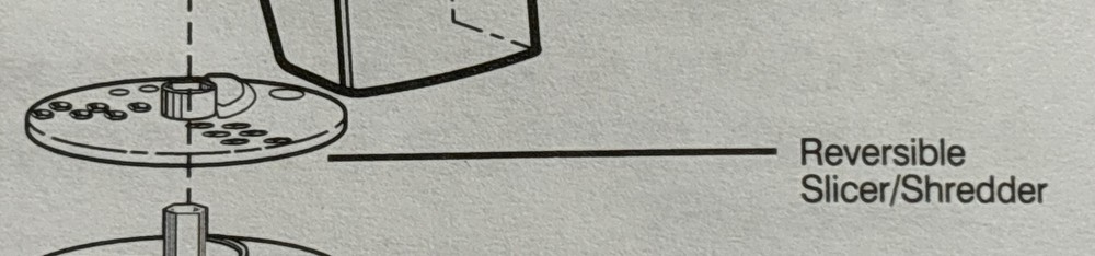 Hamilton Beach Replacement Reversible Slicer/Shredder for ChefPrep 70150 Used