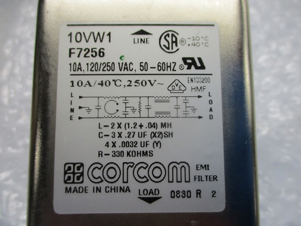 CORCOM 10VW1 POWER LINE FILTER NSNP