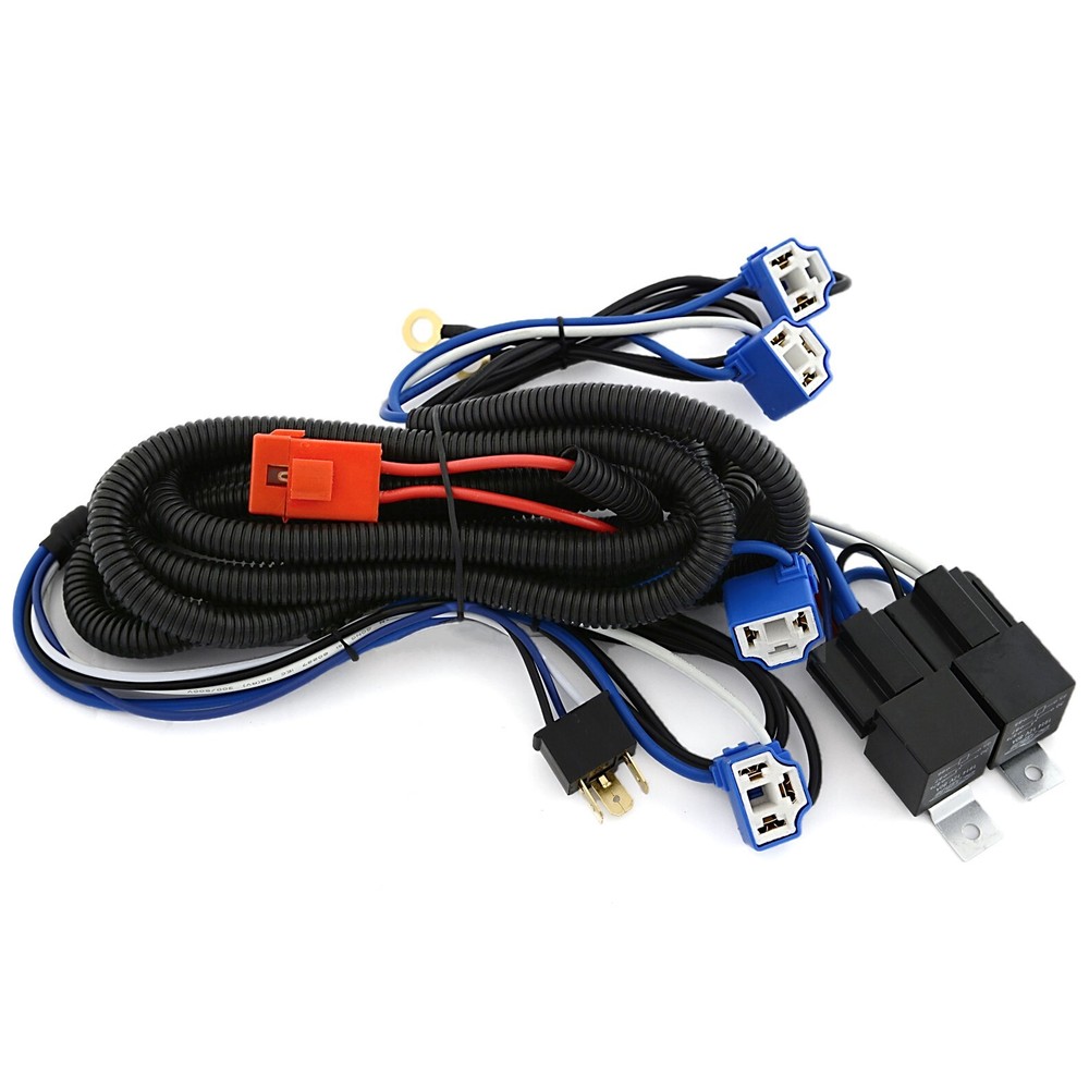 Ceramic 4 Headlight Relay Light Bulb Socket Plug Wiring Harness for 81-87 G-Body