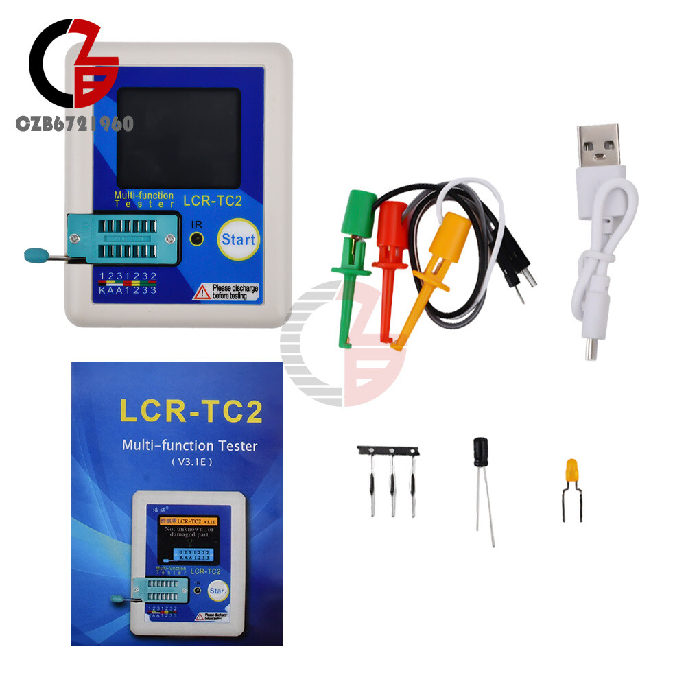 LCR-TC2 Transistor Tester high-precision upgraded version V3.1E with Accessories