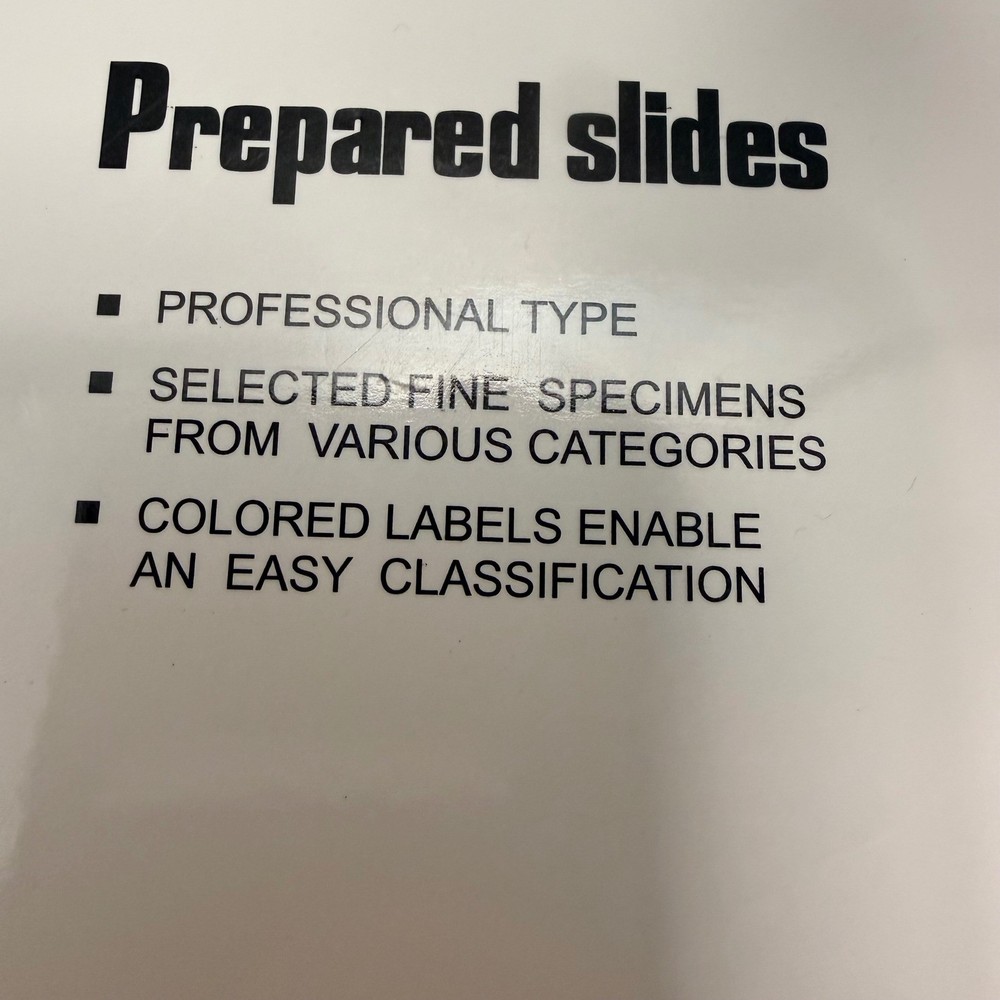 12 Pack Professional Prepared Microscope Slides Insect Plant Specimen Set