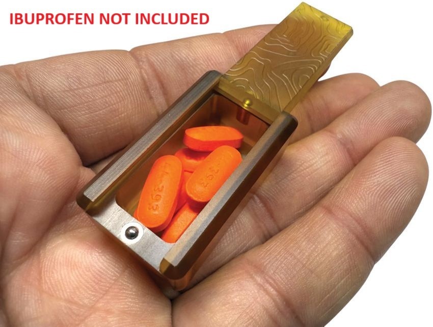 Maratac Tiny Ultem Box Silicone Holder Glows In Dark Dual-Locking Ball Detents