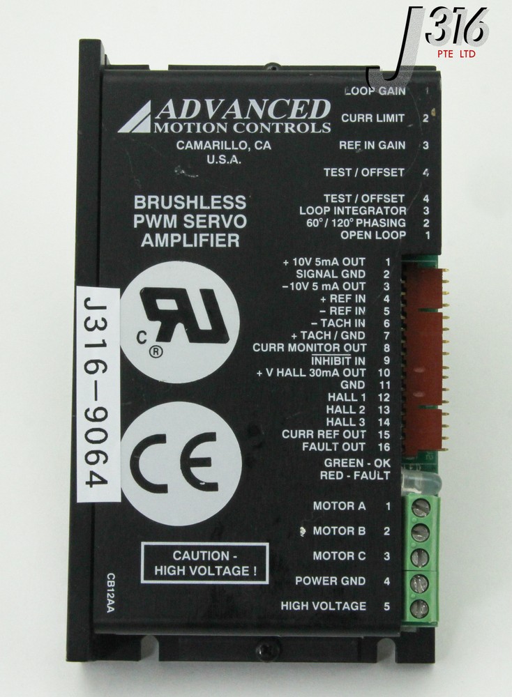 9064 ADVANCED MOTION CONTROLS BRUSHLESS PWM SERVO AMPLIFIER B12A6D