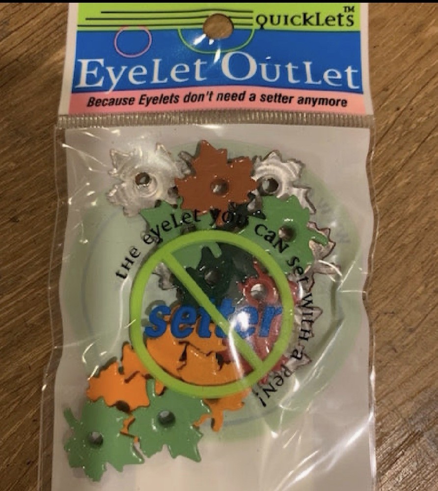 Maple Leaf Eyelets Embellishments Fall
