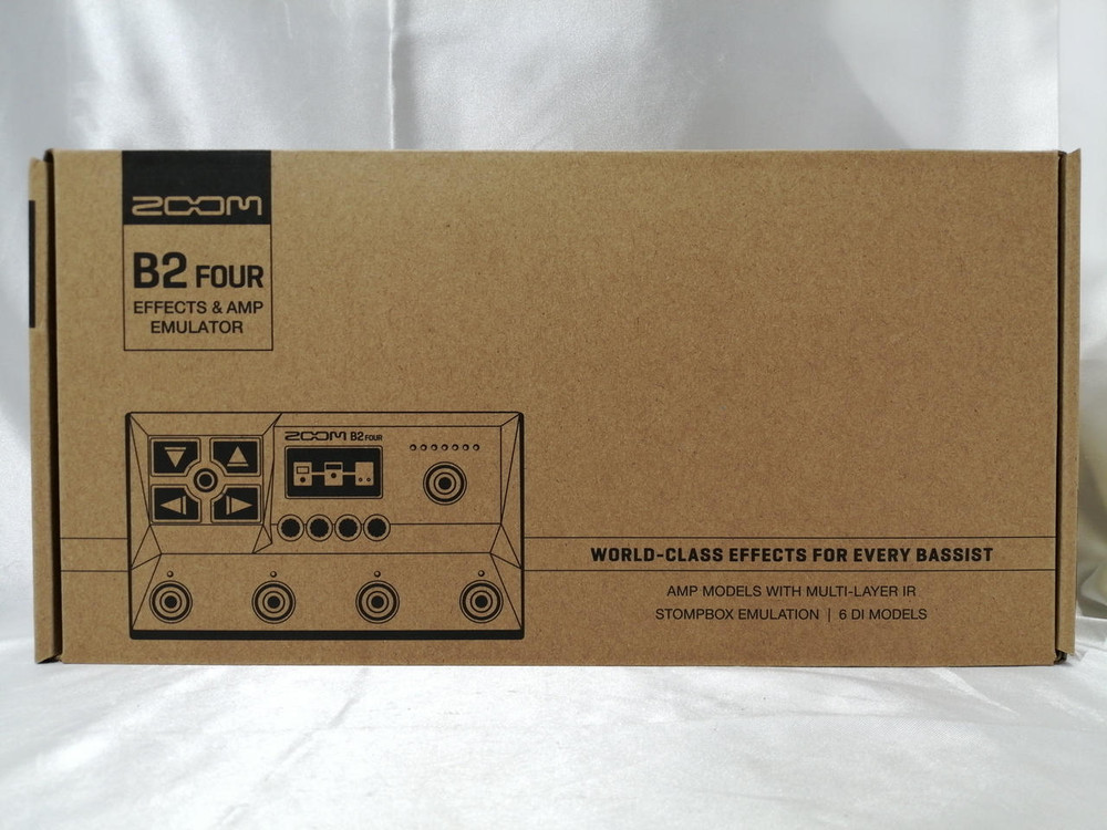 Zoom B2 Four Multi Effects Processor for Bass good condition with BOX JP USED