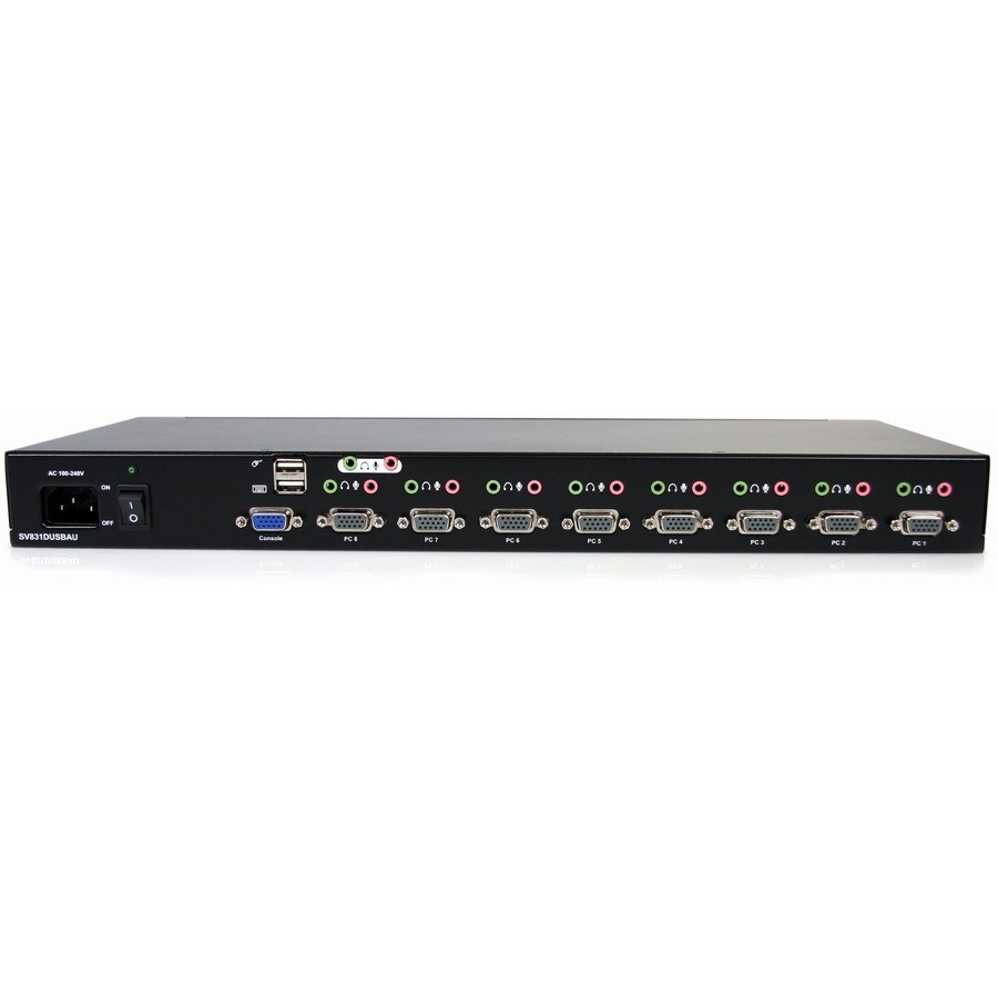 Startech IT SV831DUSBAU 8 Port Rack Mount USB VGA KVM Switch