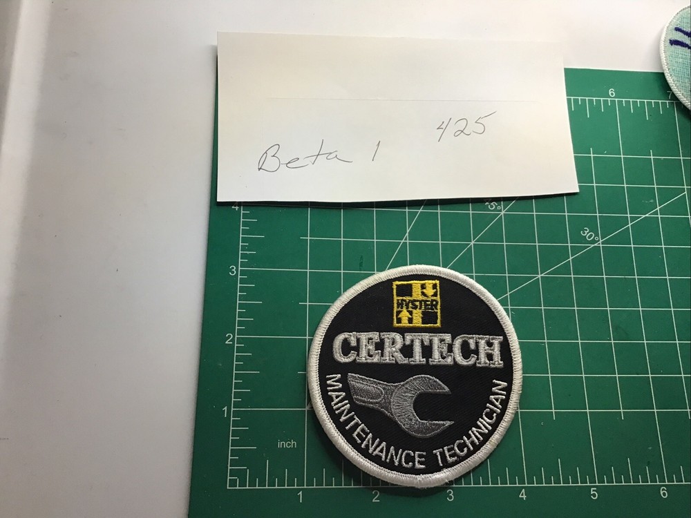 HYSTER Patch - vintage - Certech Maintenance Technician