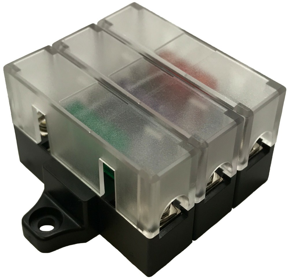 (3) 40 Amp Stack-able In-line Fuse Panel Distribution Block ATO/ATC & ATM/MIN