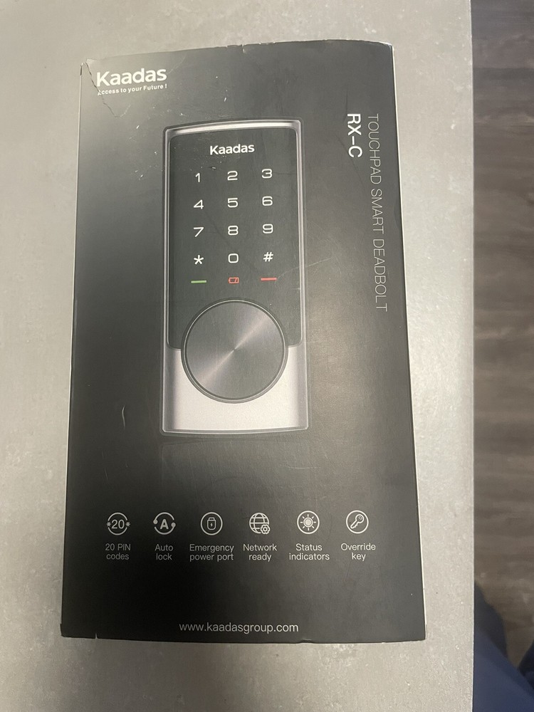 Kaadas RX-C Deadbolt Smart Lock Satin Nickel Bluetooth PIN Code Key