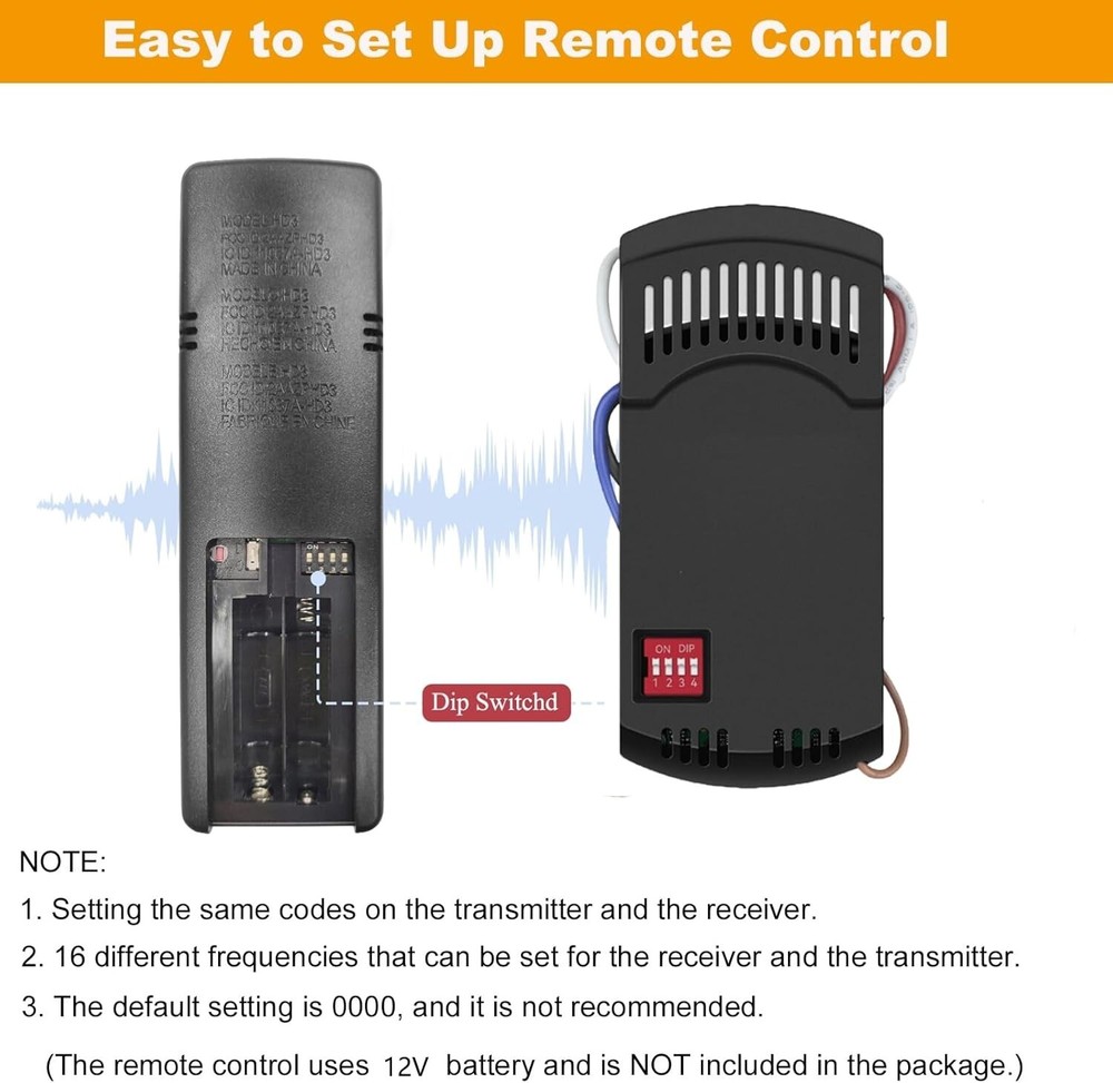 Universal Ceiling Fan Thermostatic Remote Control Kit Replacement for Hampton...