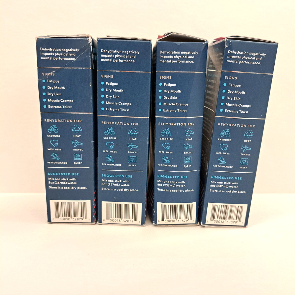 Drip Drop Hydration Drink Packets Juicy Variety 4 boxes x 8 packets