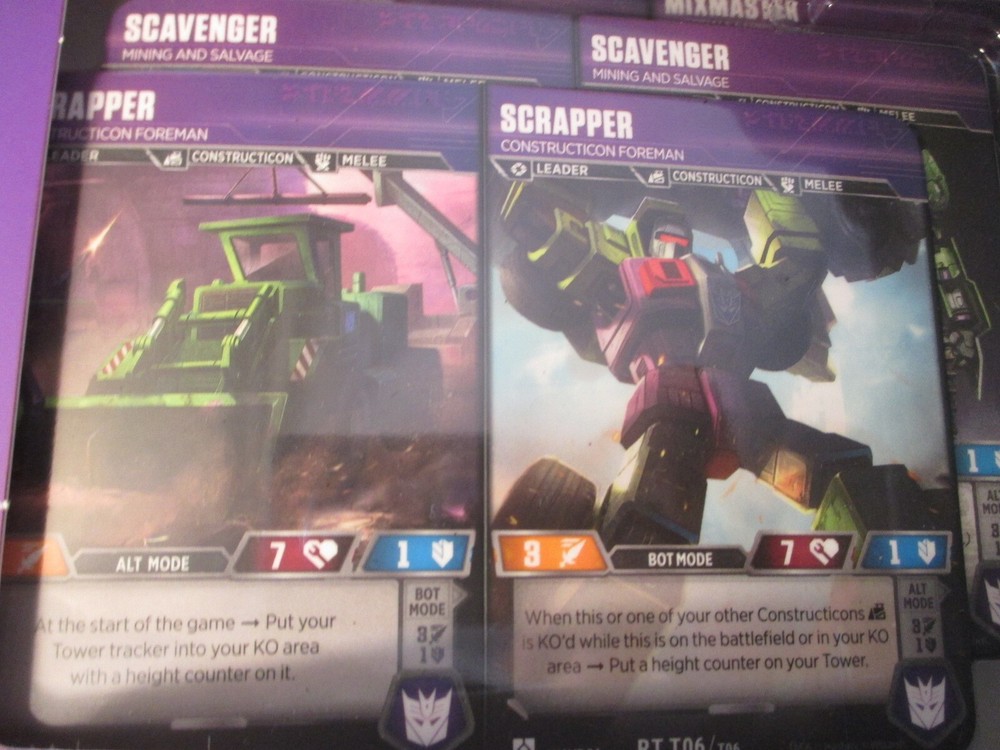 Transformers TCG: Rise of the Combiners - Constructicon Devastator Deck Box NEW