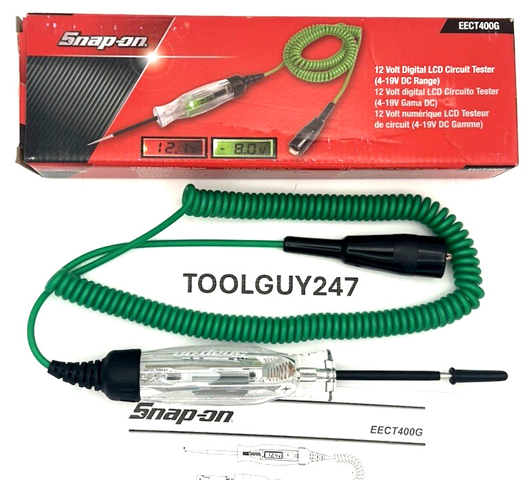 SNAP ON EECT400 G GREEN Circuit Continuity LED Tester Digital Display NEW TOOLS