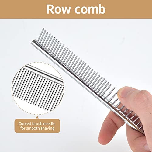 2 pack macrame fringe comb set stainless steel comb for making knitting cord