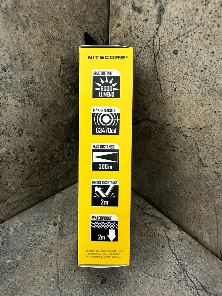 Nitecore EX7 Rechargeable High Performance Flashlight - USB-C 6000 Lumens